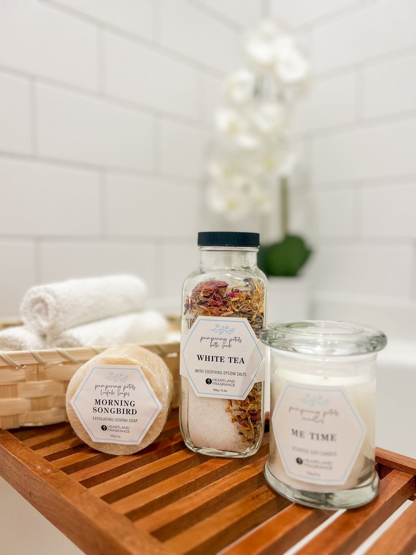 Pampering Petals Morning Song Bird Loofah Soap