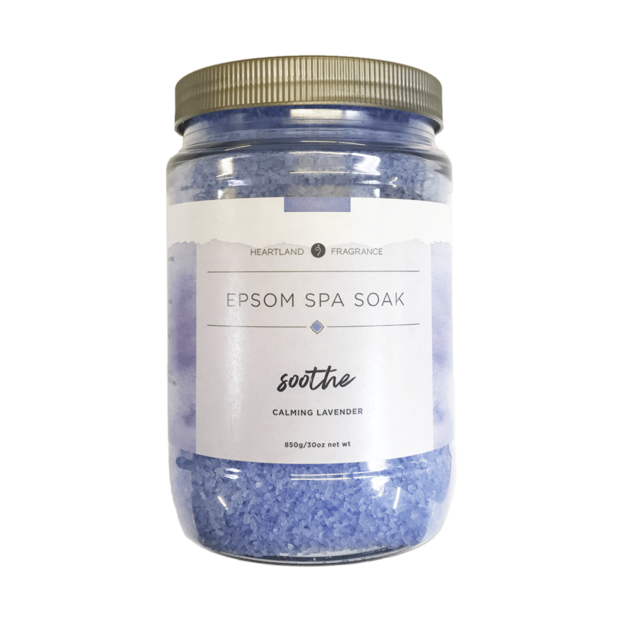 Calming Lavender Epsom Spa Soak | Heartland Fragrance