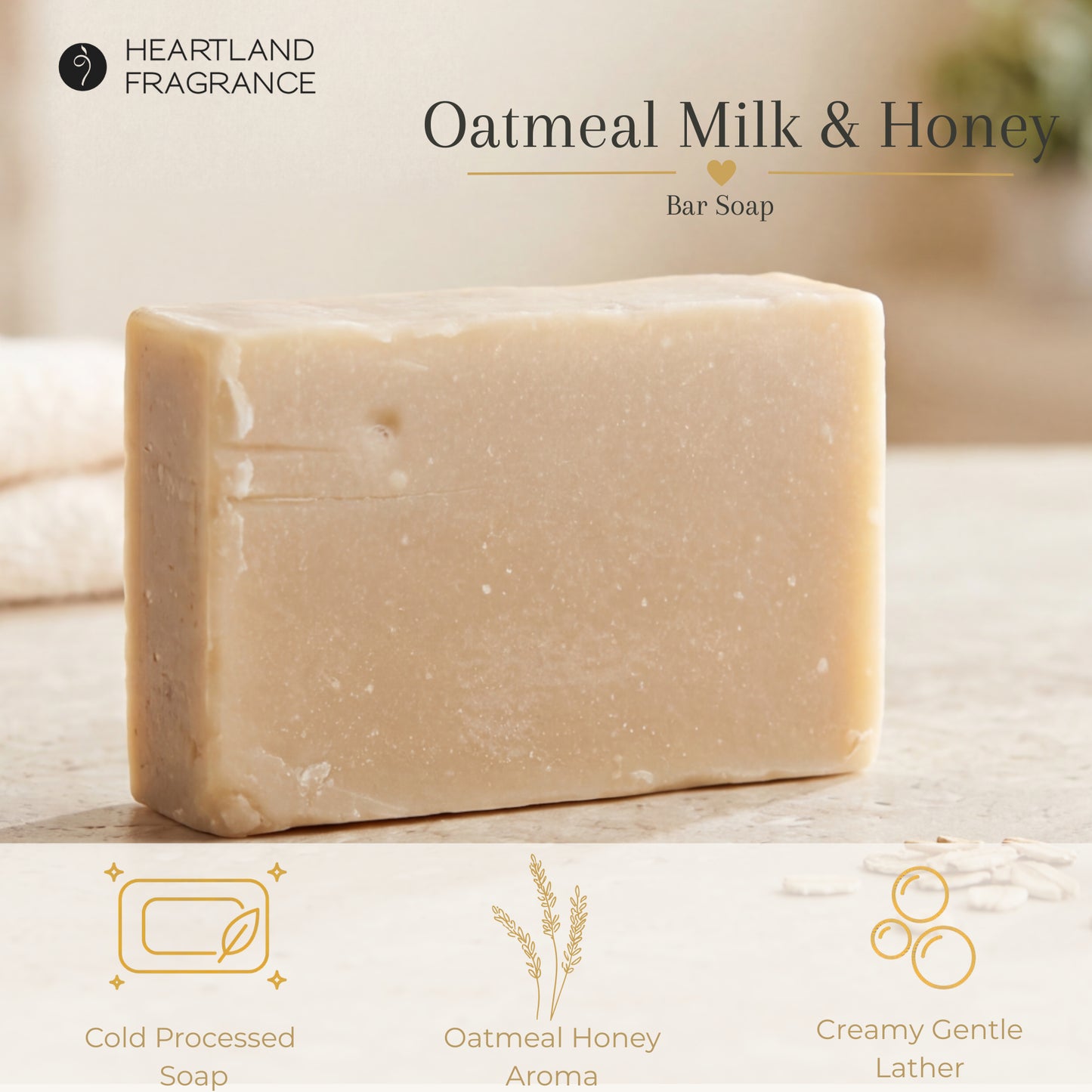 Oatmeal Milk & Honey Soap Bar