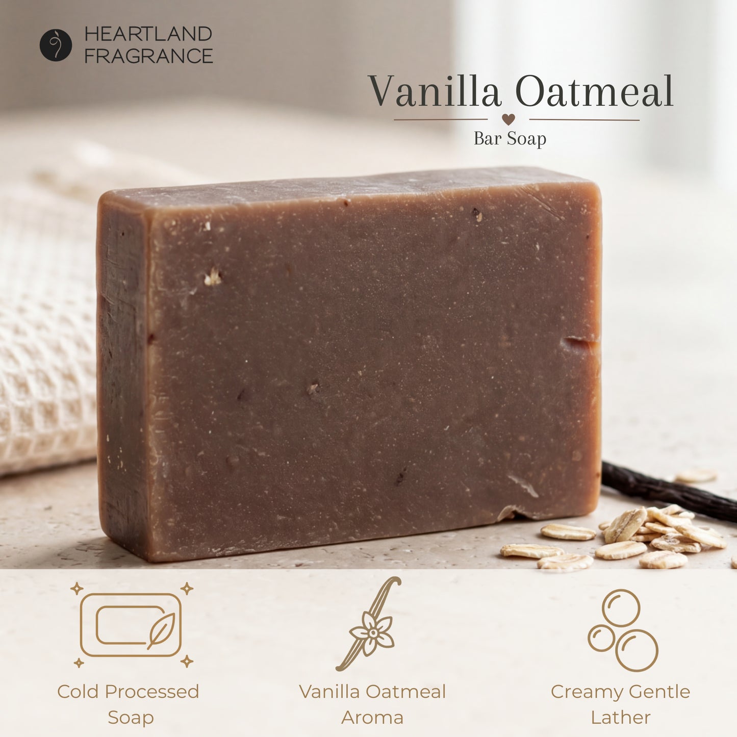 Vanilla & Oatmeal Soap Bar