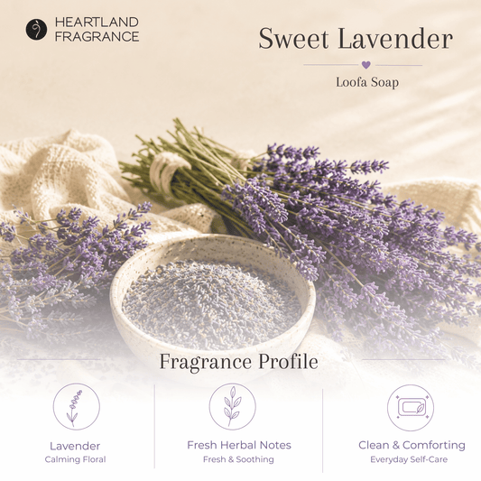 Sweet Lavender Exfoliating Loofa Bars