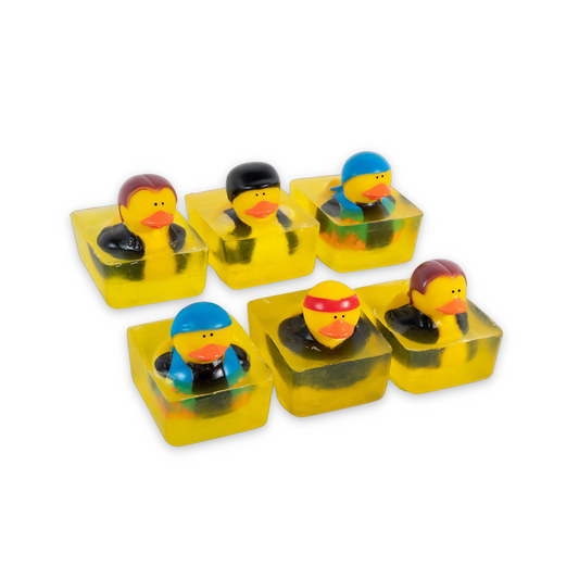 Heartland Fragrance | Biker Duck Toy | Handmade Duck Soap for Kids | Mild & Moisturizing