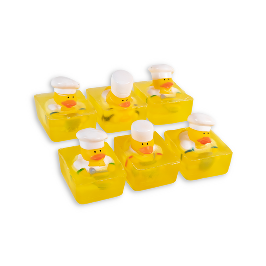 Heartland Fragrance | Chef Duck Toy | Handmade Duck Soap for Kids | Mild & Moisturizing