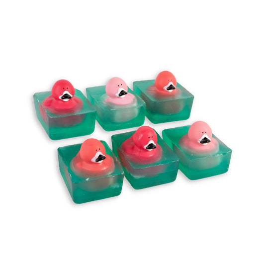 Heartland Fragrance | Flamingo Duck Toy | Handmade Duck Soap for Kids | Mild & Moisturizing