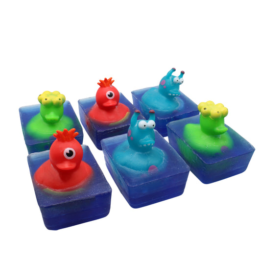 Heartland Fragrance | Monster Duck Toy | Handmade Duck Soap for Kids | Mild & Moisturizing