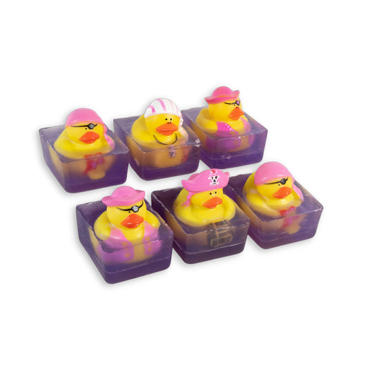 Heartland Fragrance | Pink Pirate Duck Toy | Handmade Duck Soap for Kids | Mild & Moisturizing