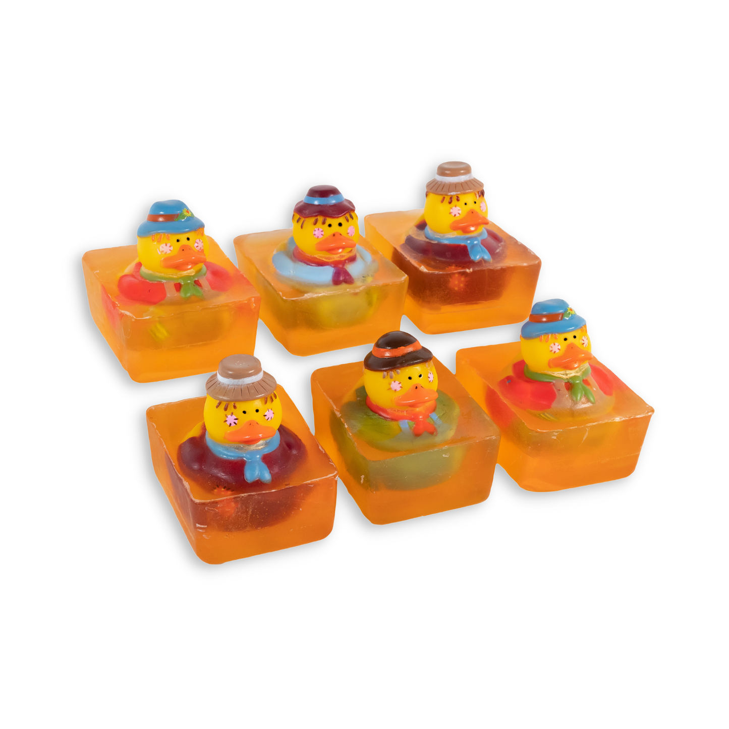 Heartland Fragrance | Scarecrow Duck Toy | Handmade Duck Soap for Kids | Mild & Moisturizing