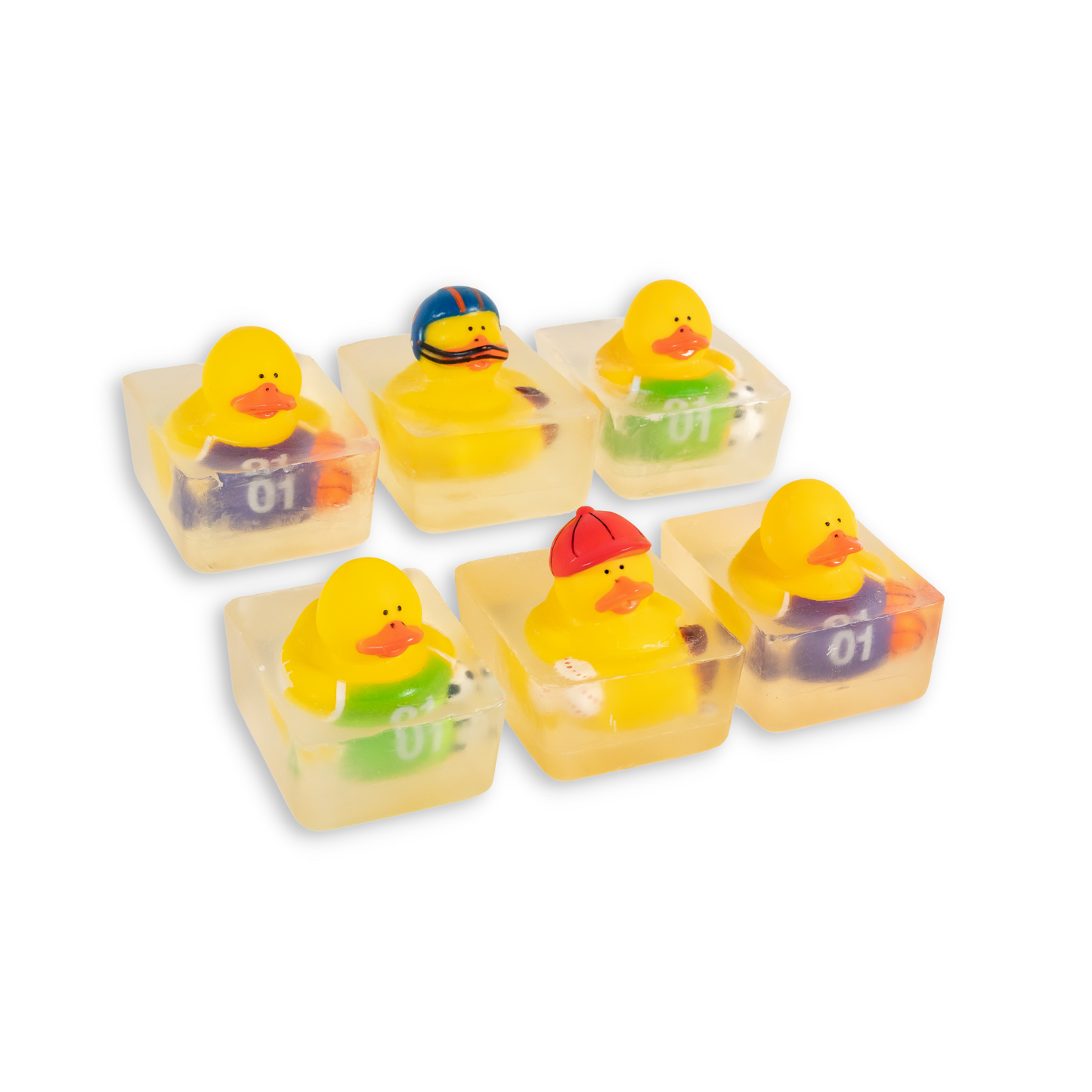 Heartland Fragrance | Sports Duck Toy | Handmade Duck Soap for Kids | Mild & Moisturizing