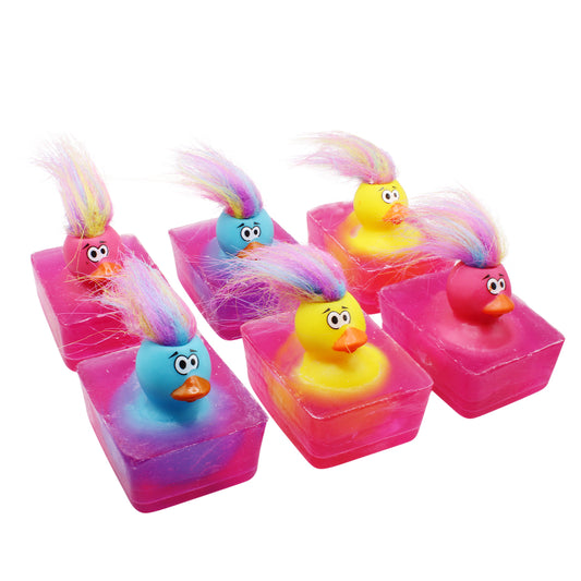 Heartland Fragrance | Crazy Hair Duck Toy | Handmade Duck Soap for Kids | Mild & Moisturizing