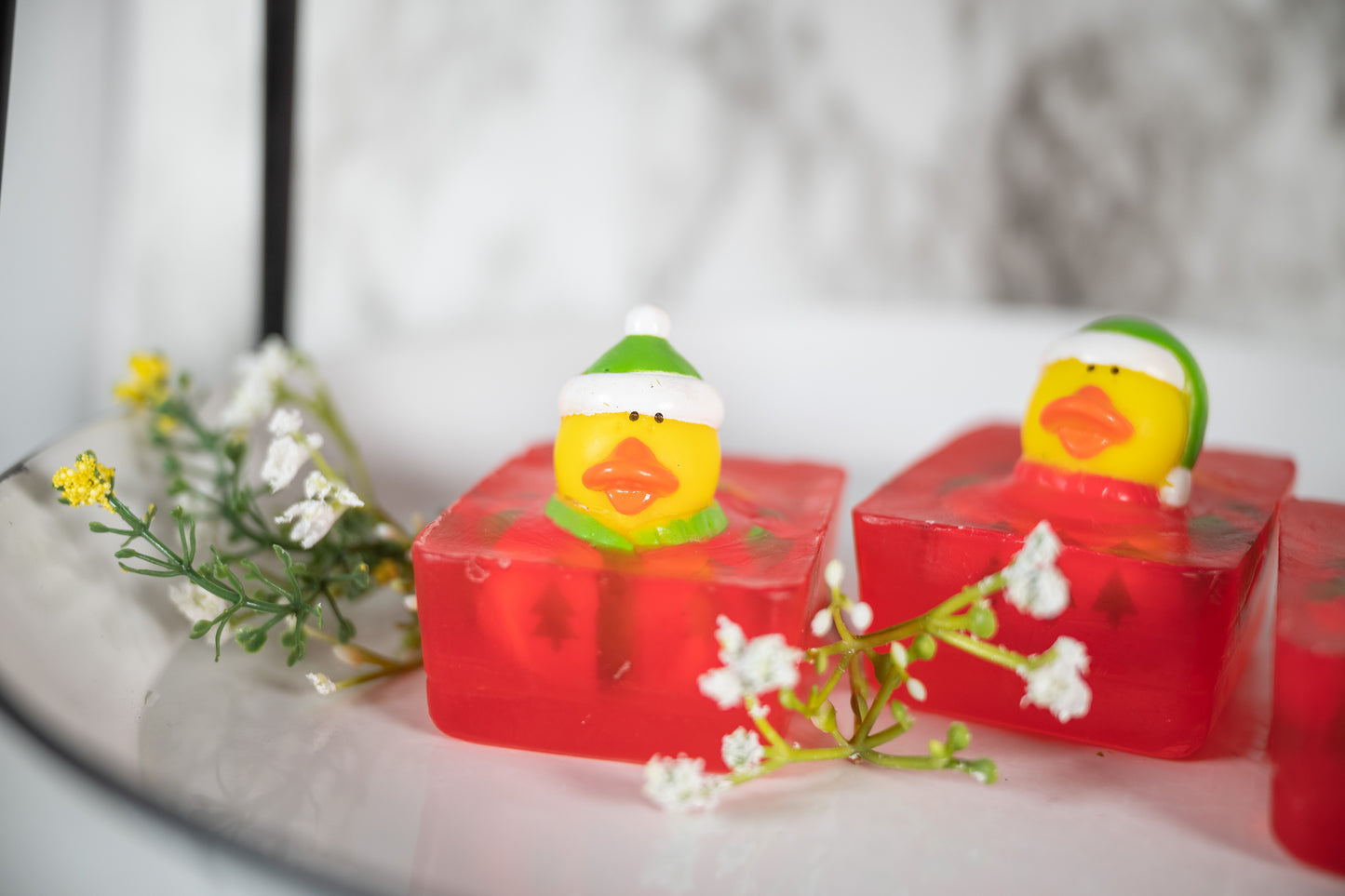 Heartland Fragrance | Ugly Sweater Duck Toy | Handmade Duck Soap for Kids | Mild & Moisturizing