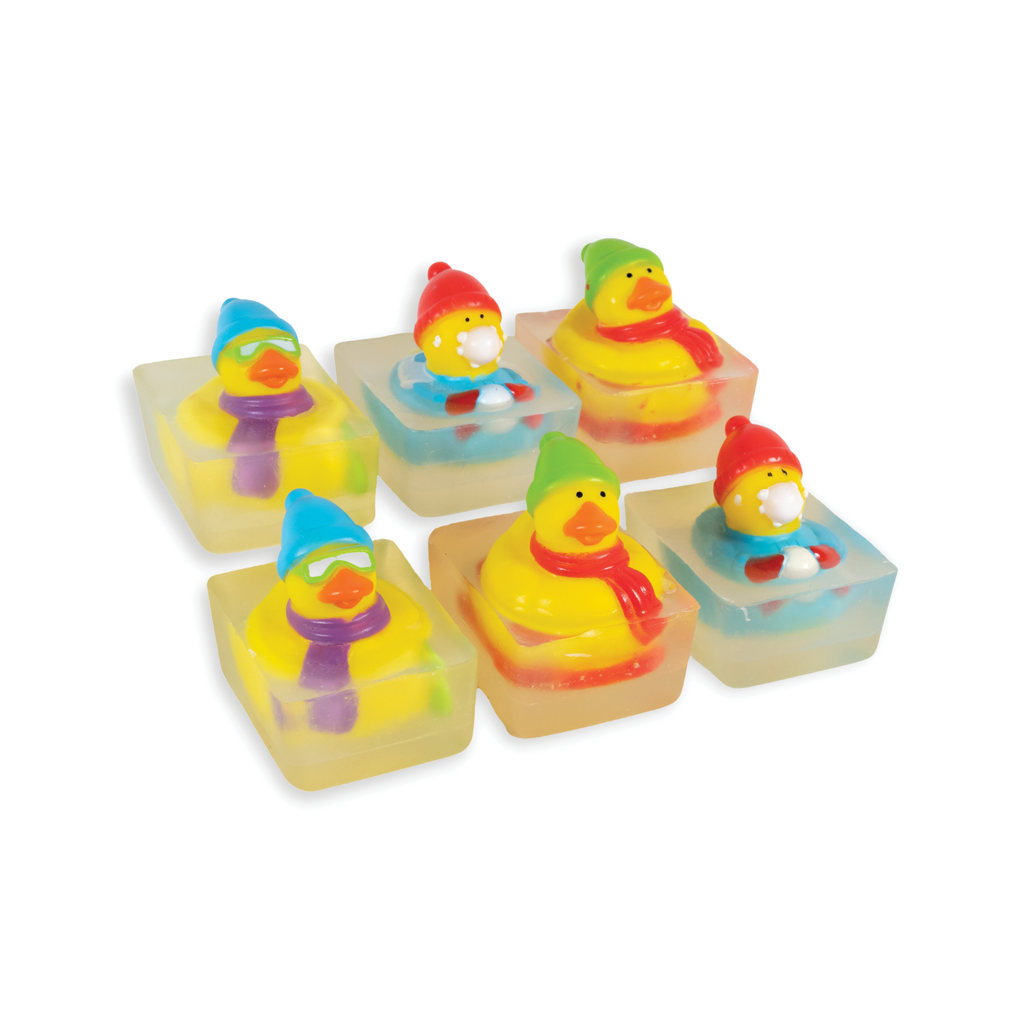 Heartland Fragrance | Winter Sports Duck Toy | Handmade Duck Soap for Kids | Mild & Moisturizing
