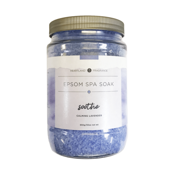 Calming Lavender Epsom Spa Soak | Heartland Fragrance