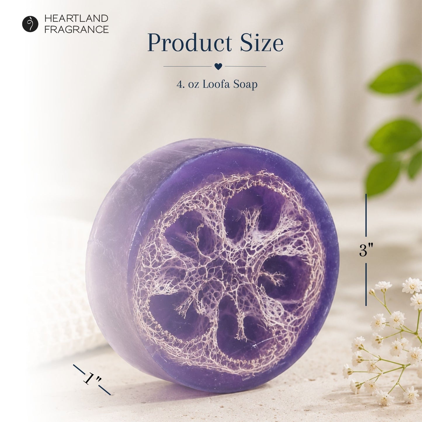 Pampering Petals Spa Fresh Loofah Soap