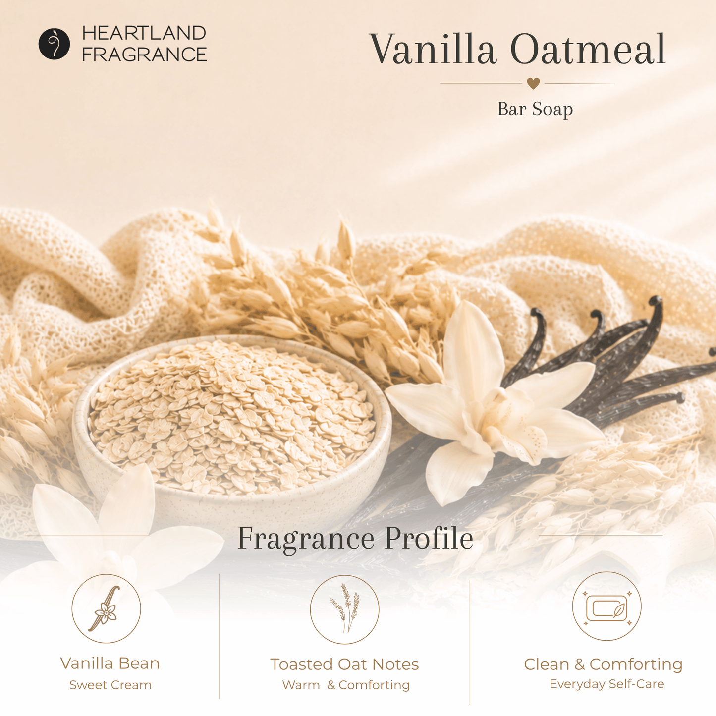Vanilla & Oatmeal Soap Bar