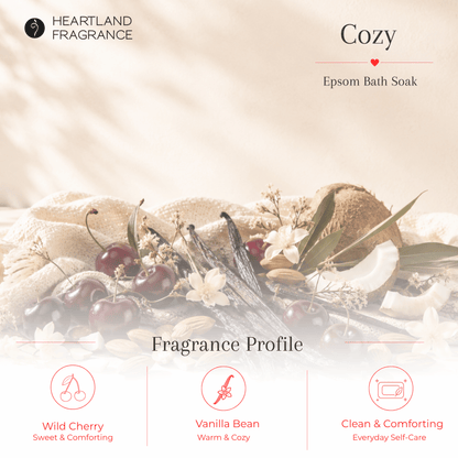 Cozy (Warm Cherry Vanilla) Epsom Spa Soak
