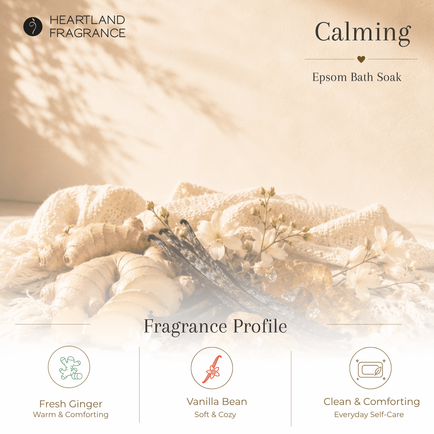 Pampering Petals Ginger Amber Soaking Salts