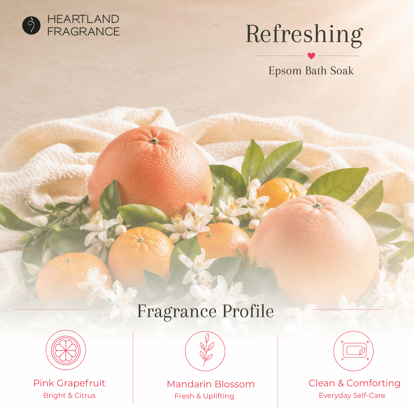 Refreshing (Grapefruit Mandarin) Epsom Spa Soak