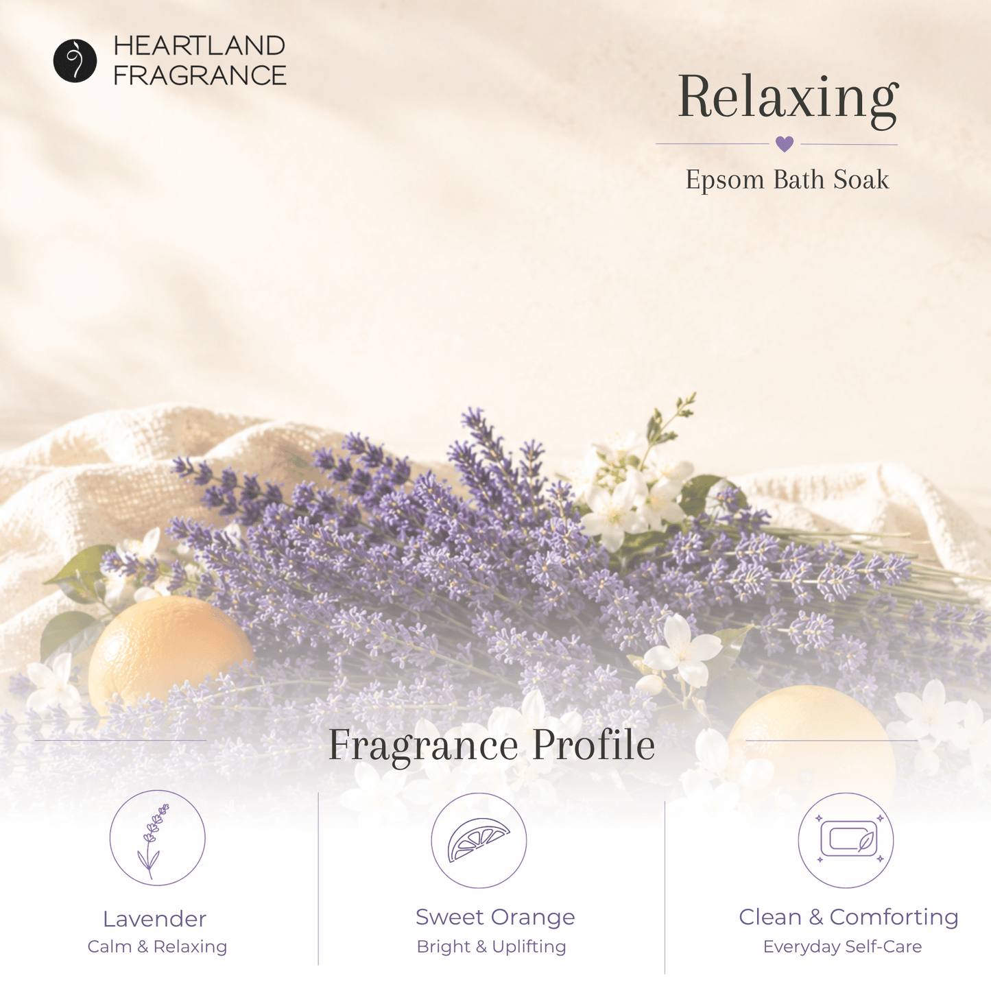 Relaxing (Lavender Orange) Epsom Spa Soak
