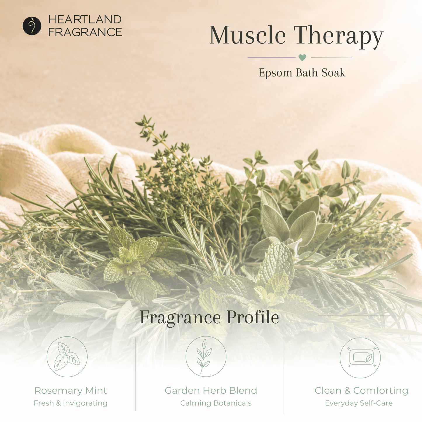 Muscle Therapy (Soft Mint) Epsom Spa Soak