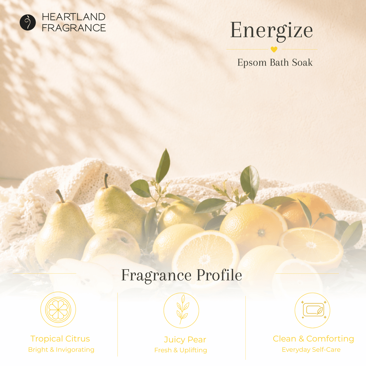 Energize (Tropical Citrus) Epsom Spa Soak