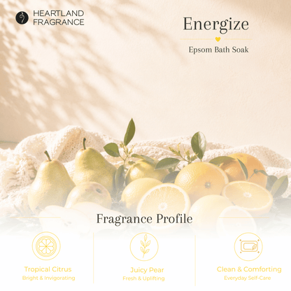 Energize (Tropical Citrus) Epsom Spa Soak