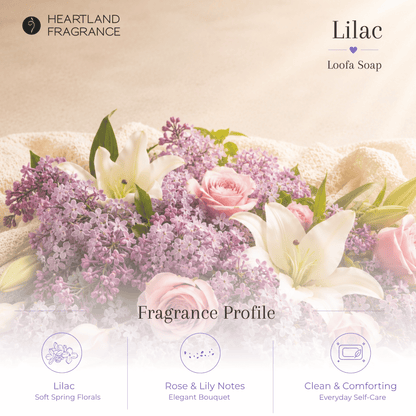 Lilac Exfoliating Loofa Bars
