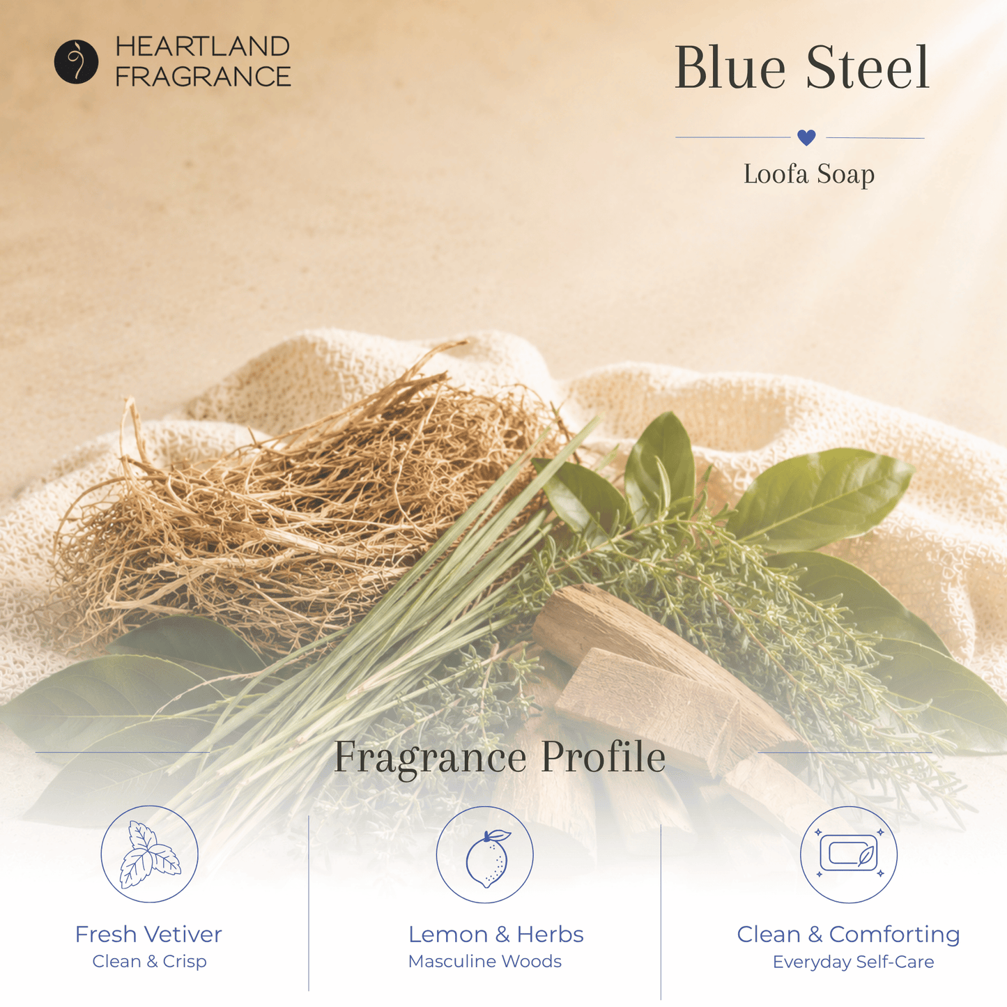 Blue Steel Exfoliating Loofa Bars