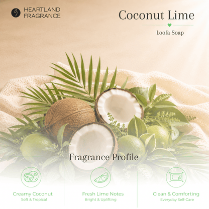 Coconut Lime Exfoliating Loofa Bars