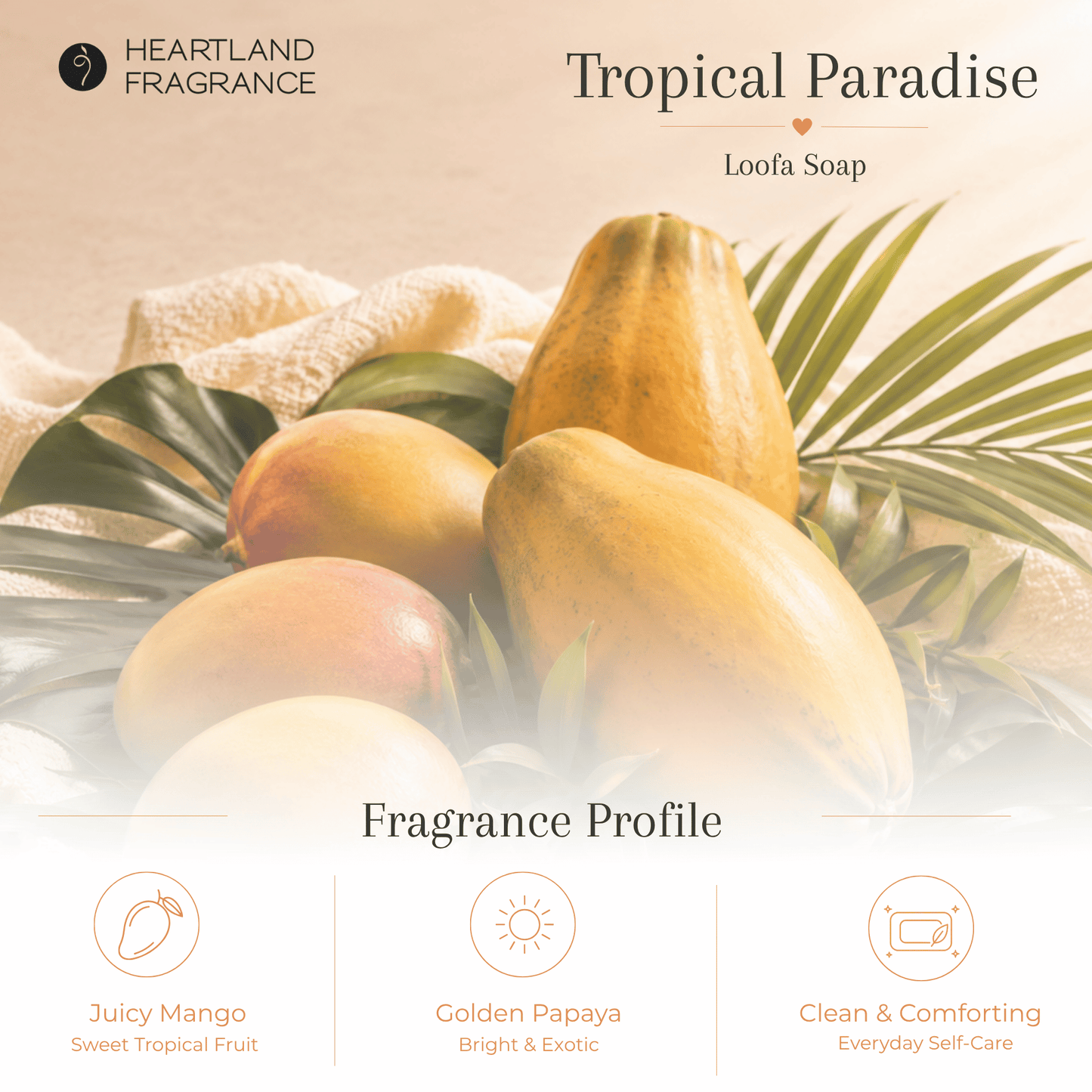 Tropical Paradise Exfoliating Loofa Bars