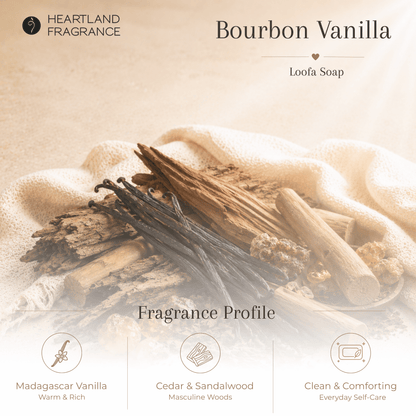 Bourbon Vanilla Exfoliating Loofa Bars