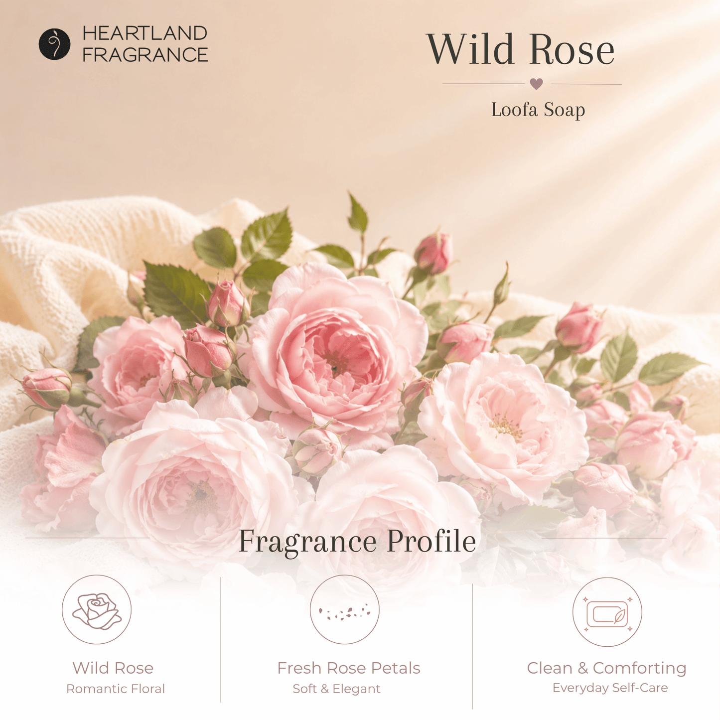 Wild Rose Exfoliating Loofa Bars