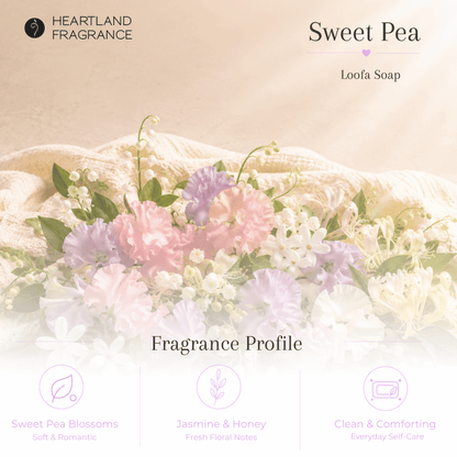 Sweet Pea Exfoliating Loofa Bars