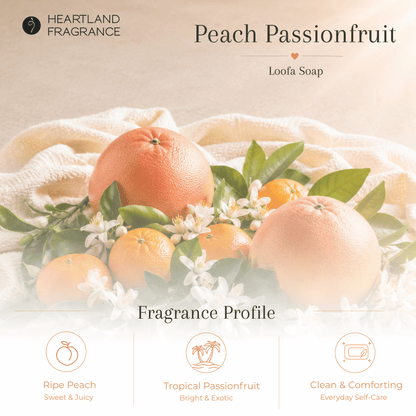 Peach Passionfruit Exfoliating Loofa Bars