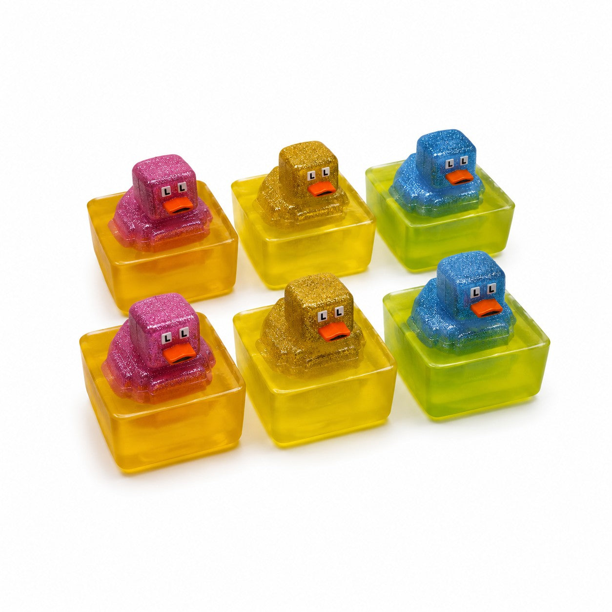 Heartland Fragrance | Glitter Block Duck Toy | Handmade Duck Soap for Kids | Mild & Moisturizing