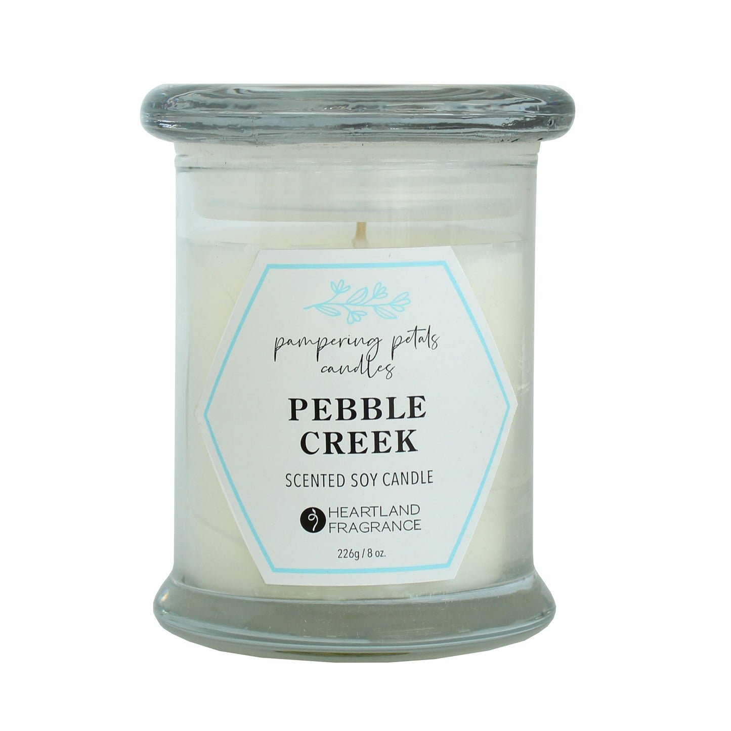 Pampering Petals Pebble Creek Soy Candle