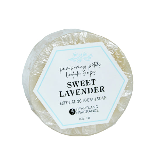Pampering Petals Sweet Lavender Loofah Soap